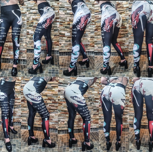 Ghibli Yoga Pants Spirited Away Princess Mononoke - Picture 1 of 2